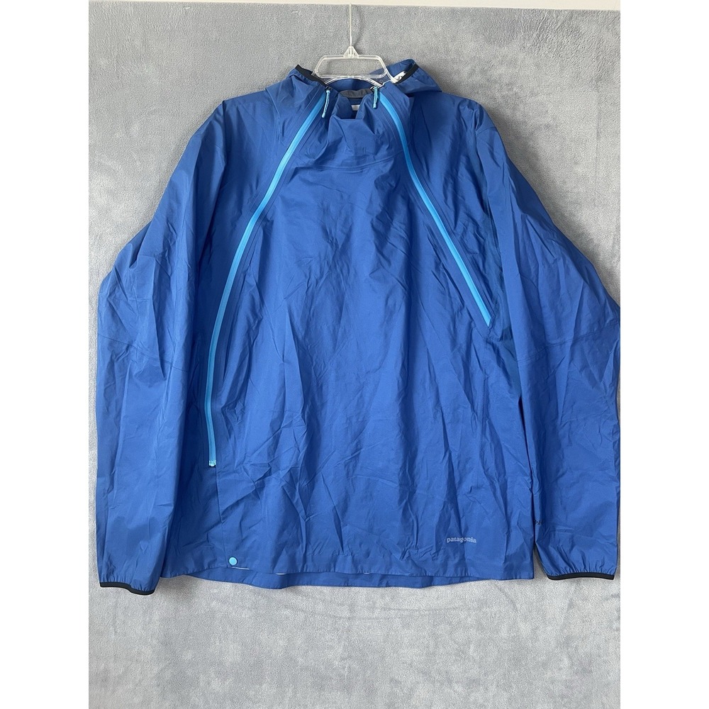 Patagonia Men's Storm Racer‎ Jacket Waterproof Lightweight H2No XL Blue